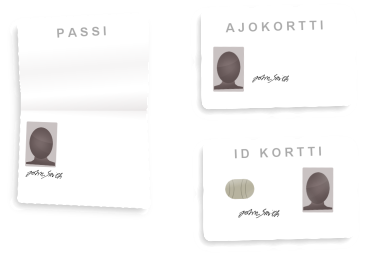 Henkilöllisyyden vahvistaminen. Passi, ajokortti ja ID-kortti - CasinoApu